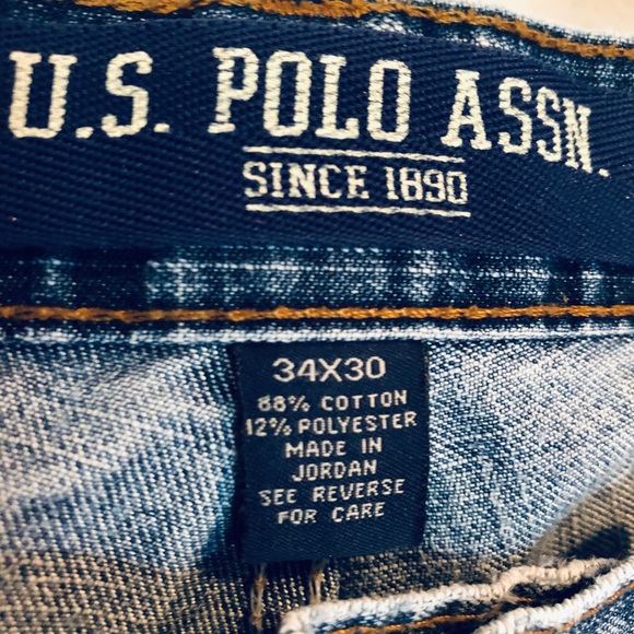 U.S. Polo Jeans Medium Wash Distressed - Picture 5 of 8